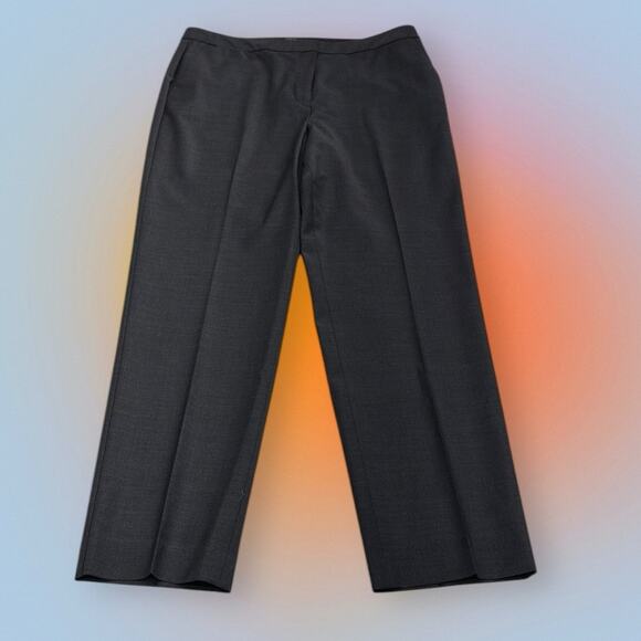TALBOTS Women’s 12P Charcoal Gray Wool Dress Pants - Picture 2 of 5